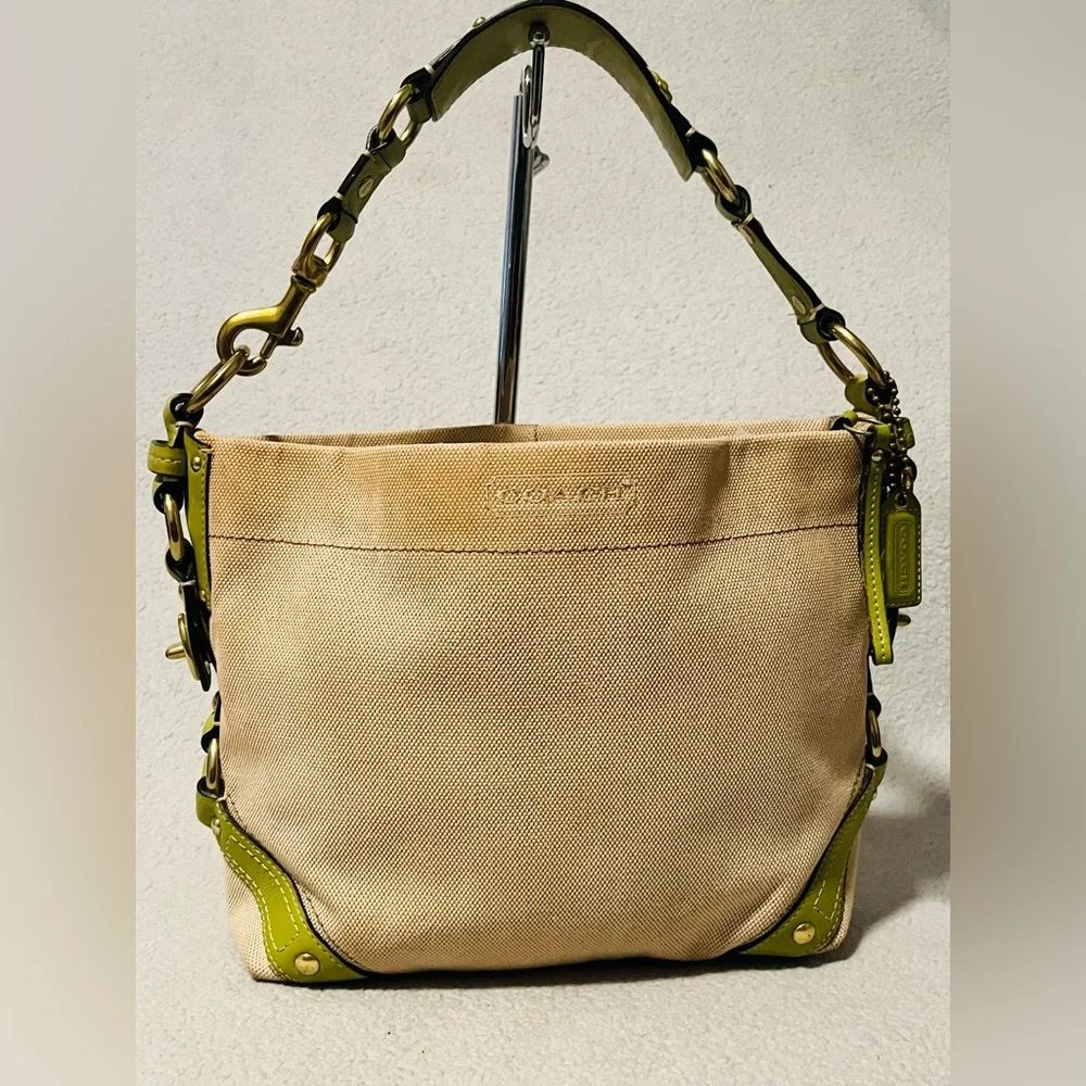 COACH Vintage Carly Canvas/Leather Handbag - Picture 13 of 13